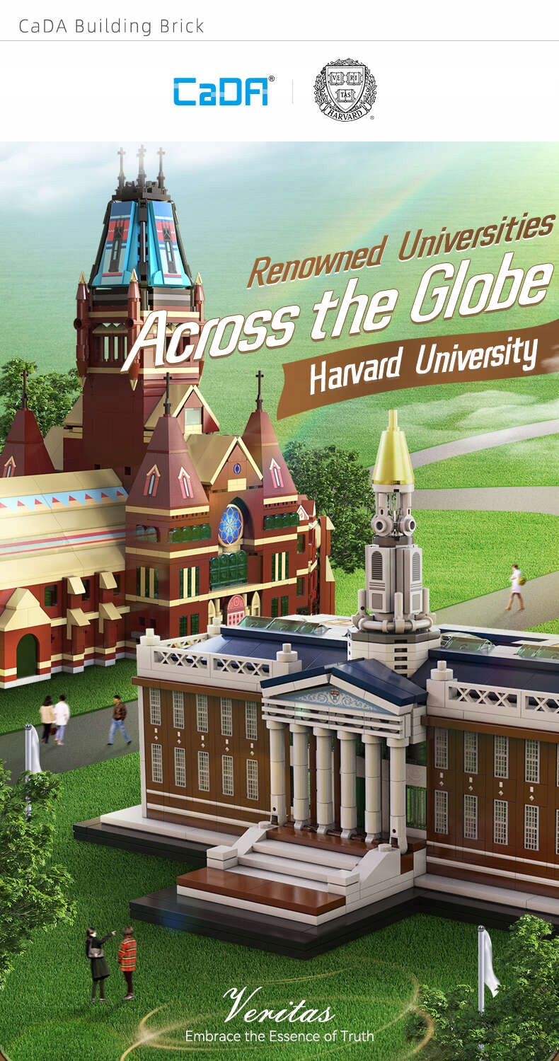 KLOCKI KONSTRUKCYJNE CADA BUDYNEK HARVARD UNIWERSYTET SZKOŁA 1056 EL. Typ klocki konstrukcyjne