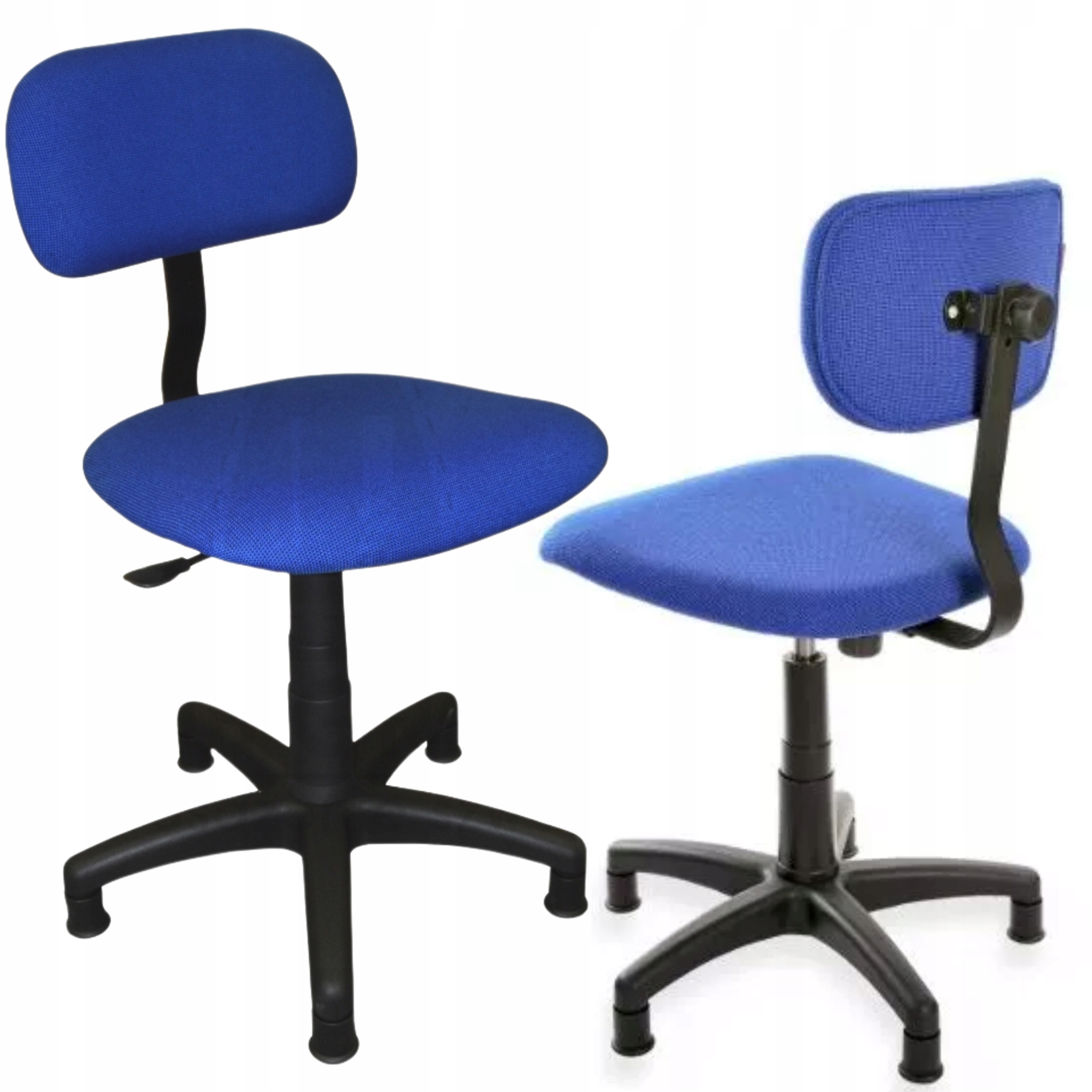 Krzesło Szwalnicze Krawieckie Obrotowe Tapicerowane Penumatyczne Stopki