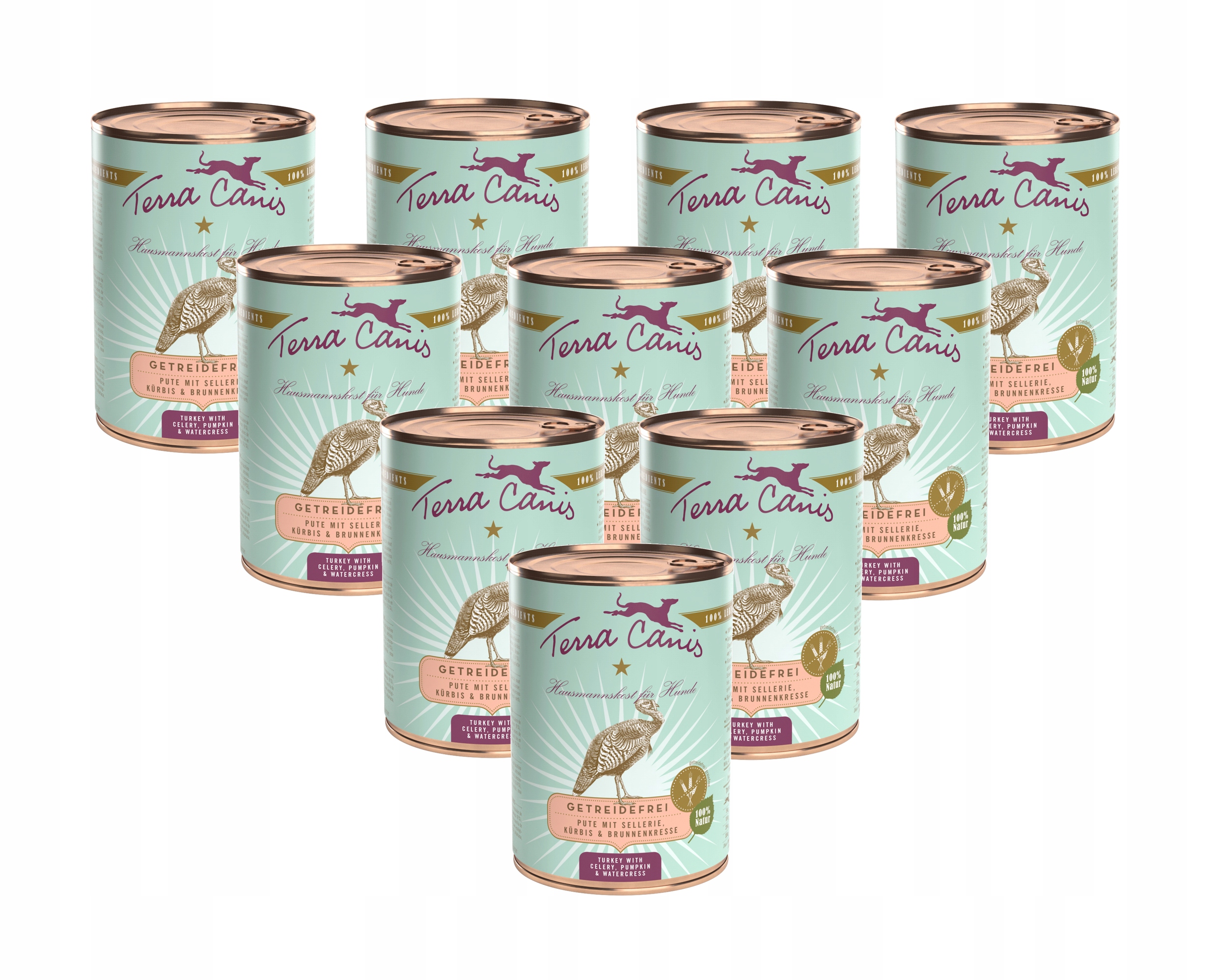 Terra Canis – Krůta s celerem, dýní a řeřichou 10x400 g
