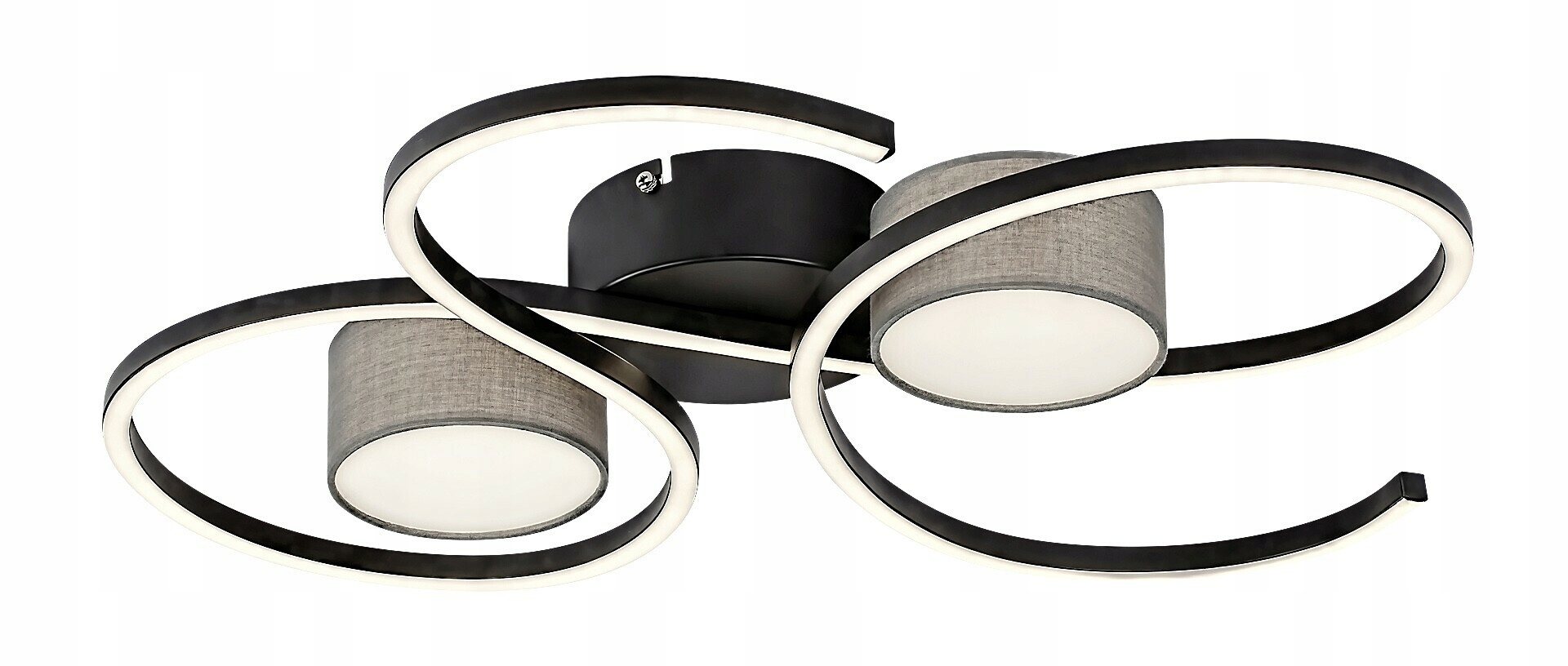 Rabalux Shiena stropné Led svietidlo 38W, 4000K, čierne šedé, moderný design