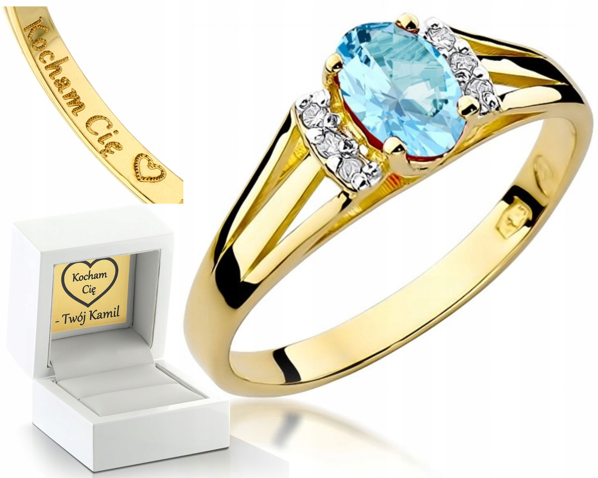 Prstýnek S Topazem A Diamanty – Každá Velikost
