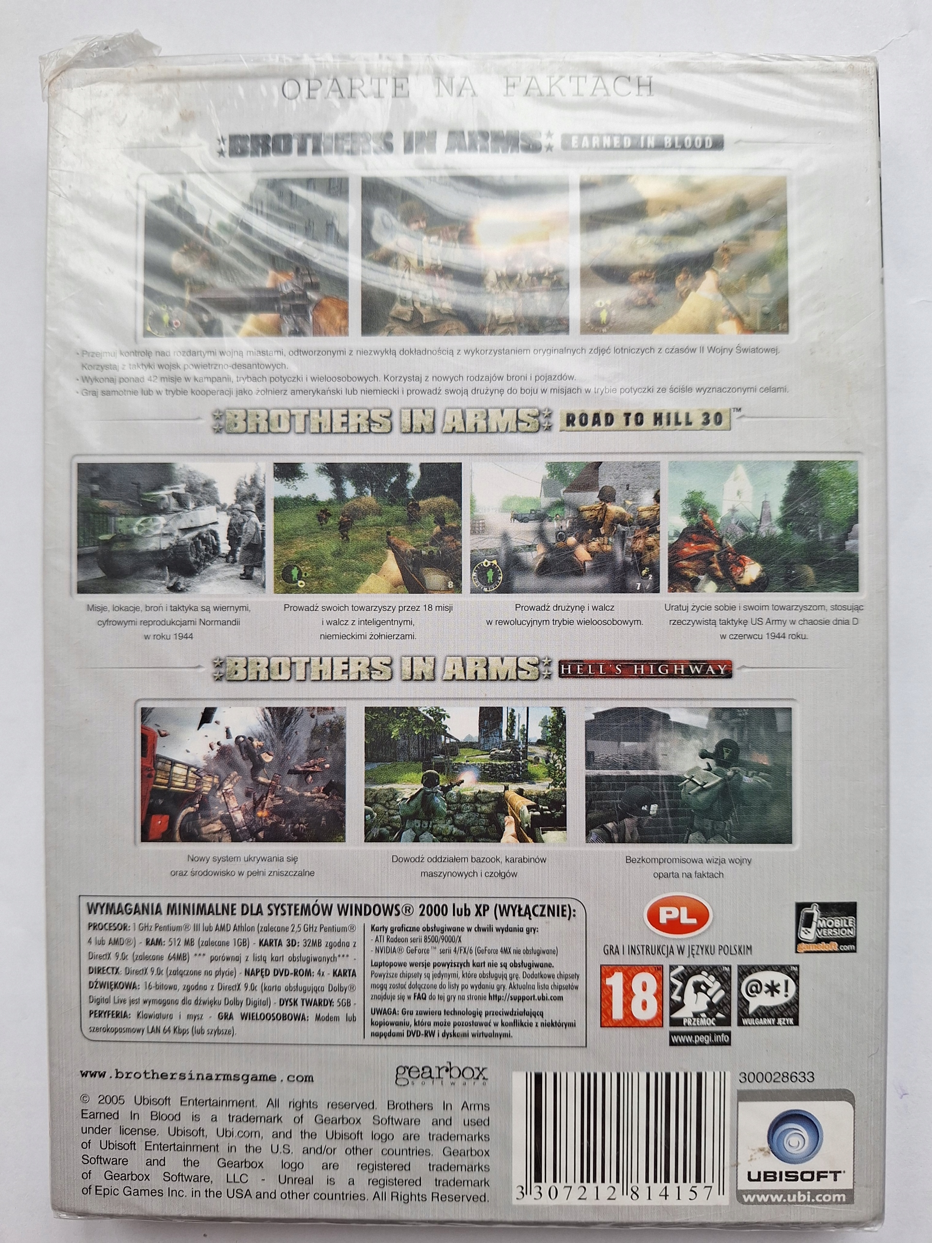 Brothers In Arms Trylogia 3 części PL Nowy Folia Tematyka gry akcji