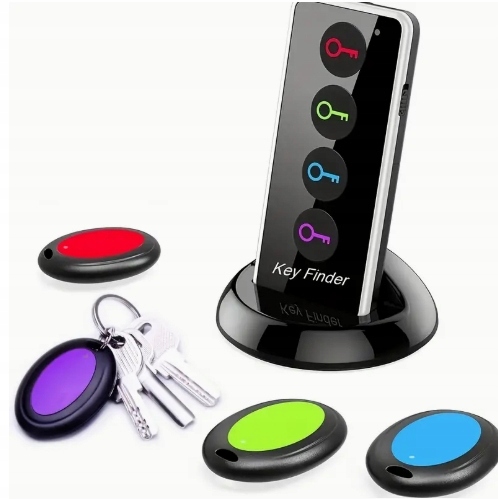 Key Finder Hledání klíčů s 4 Led přijímači Svítilna Dálkový dosah