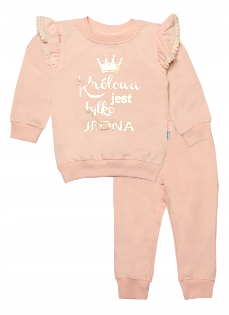 

Komplet dziewczęcy, dres Królowa spodnie bluza 92