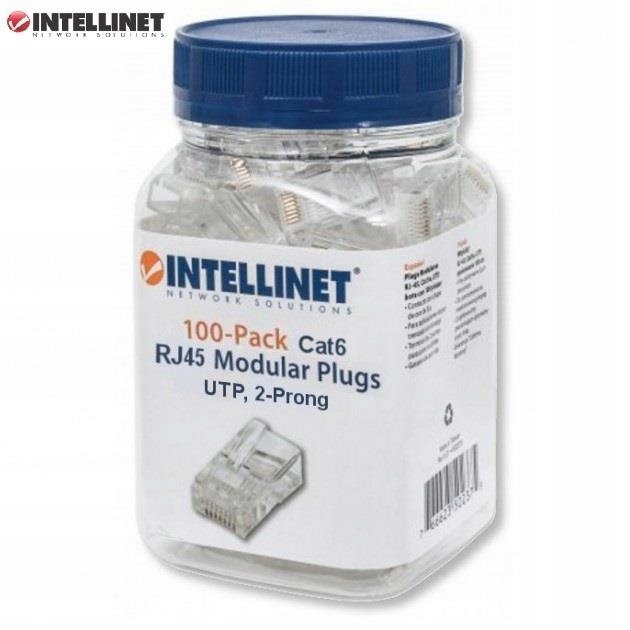 Intellinet Wtyki RJ45 8P/8C Utp Cat.6/linka 100szt