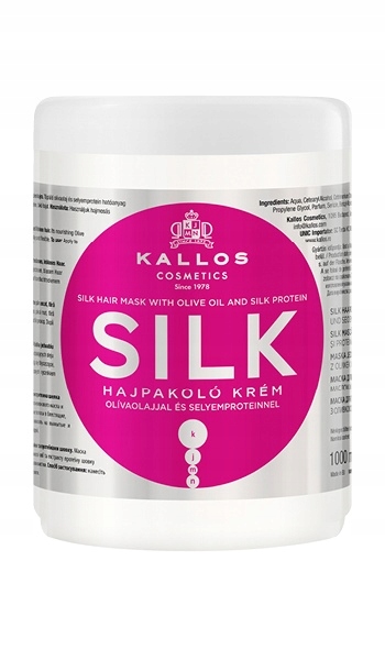 

Kallos Silk Maska do włosów regenerująca jedwab 1l