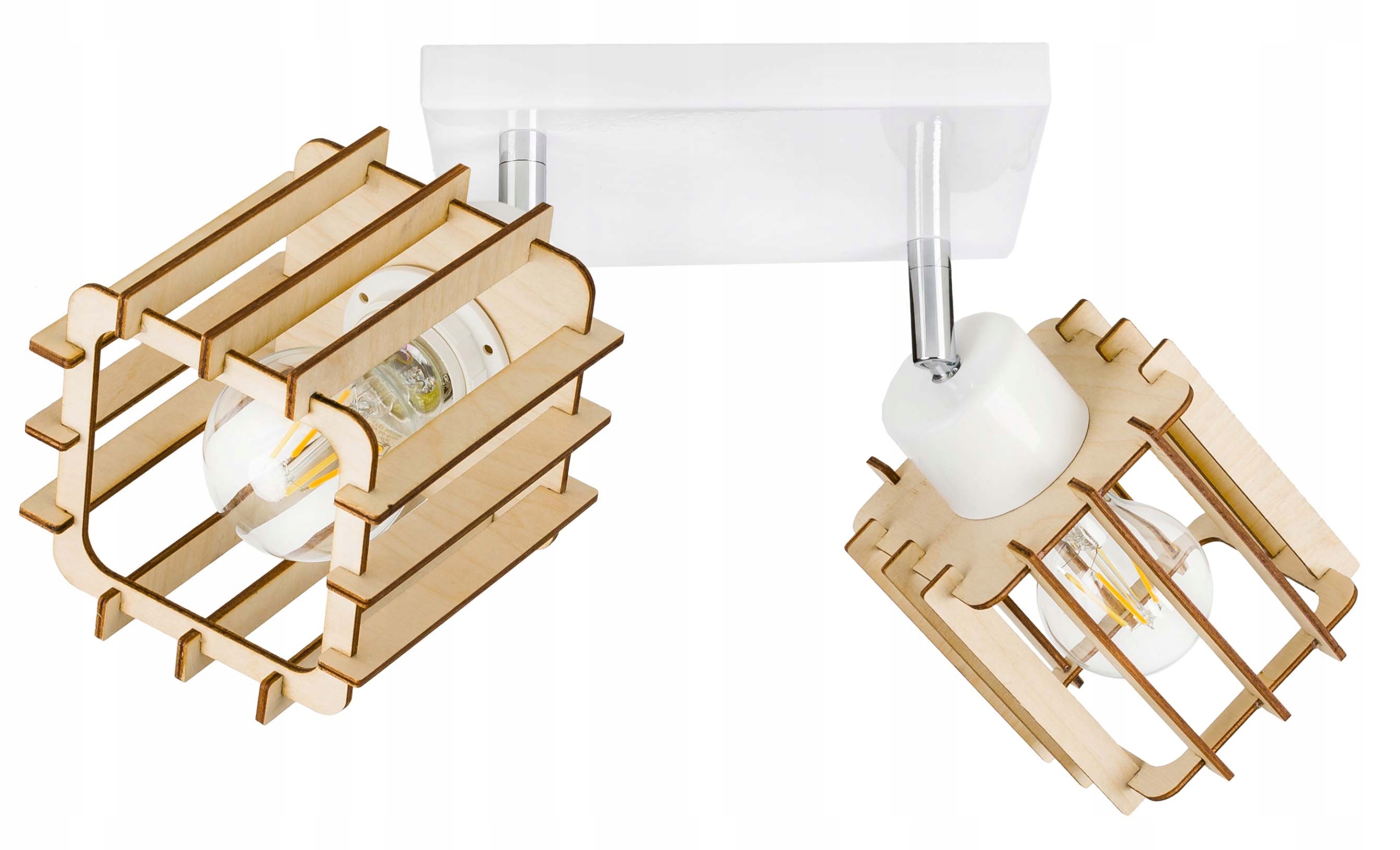 

Lampa plafon Sufitowa Żyrandol ruchomy loft Drewno