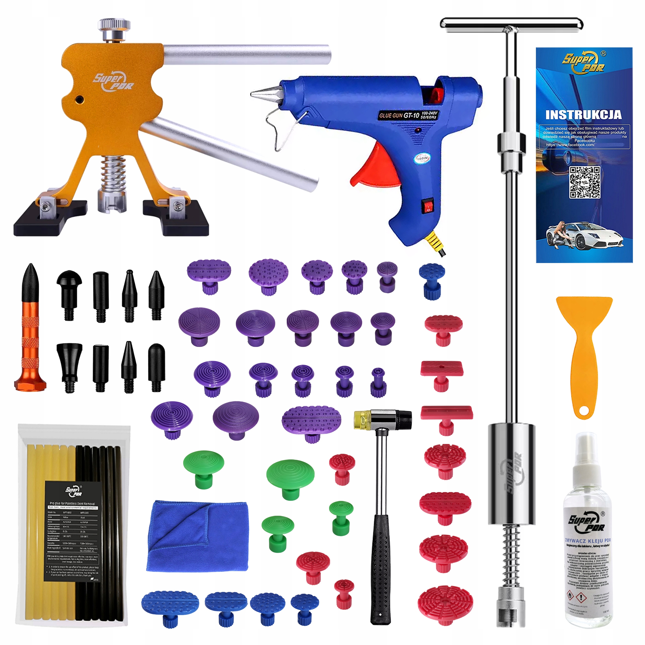 Velká sada Pdr pro vytahování odstranění promáčklin Promáčklin v Karoserii XXL