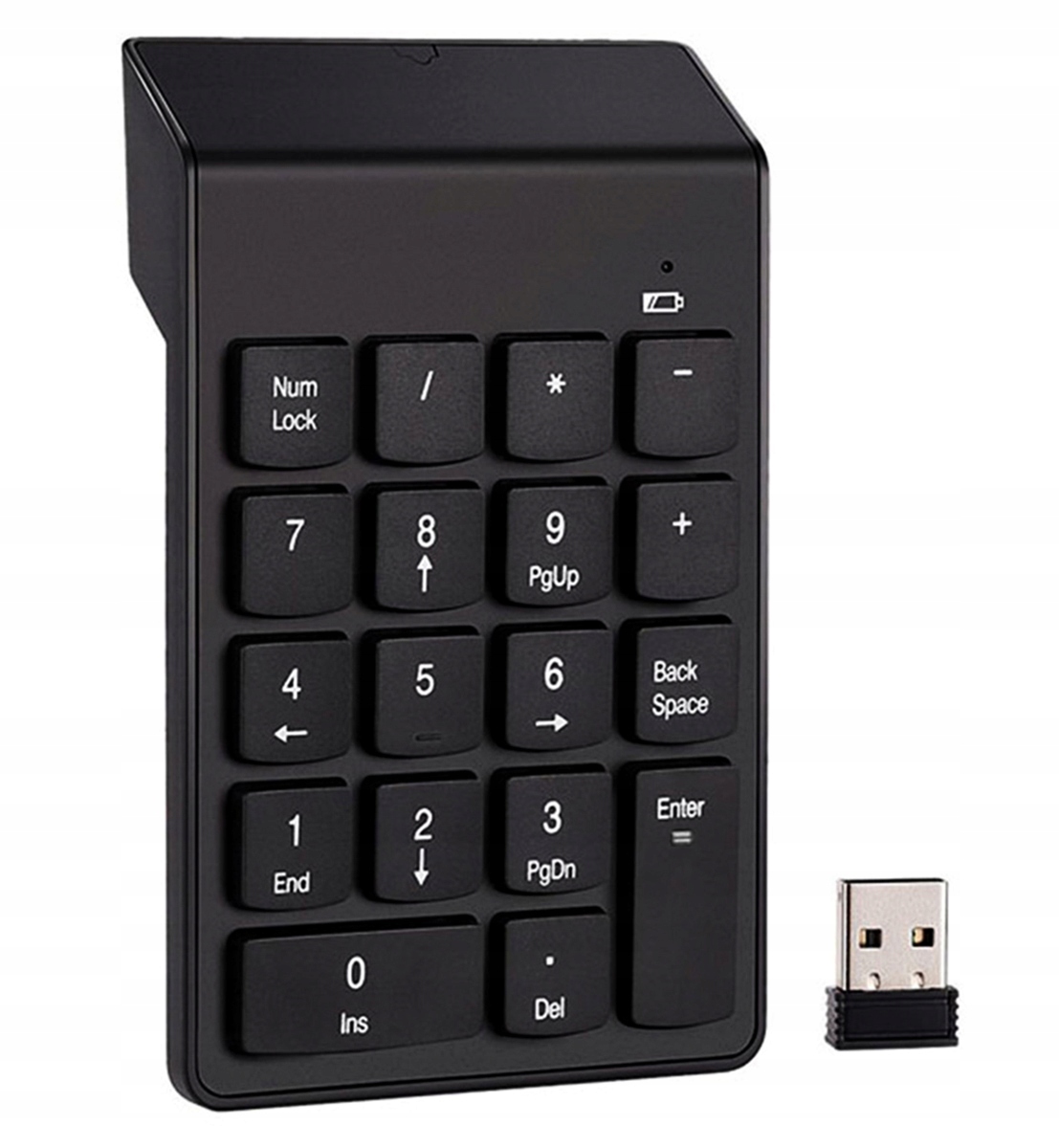 KLAWIATURA NUMERYCZNA BEZPRZEWODOWA DO LAPTOPA PC SLIM USB 2.4GHz AK86A