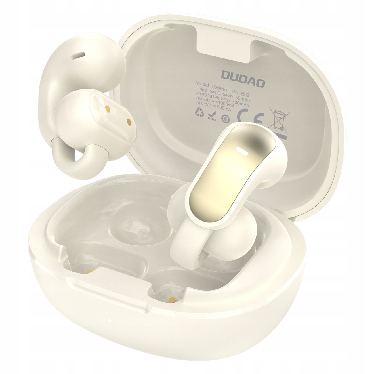 Bezdrátová sluchátka U20 Pro Tws Bluetooth – bílá