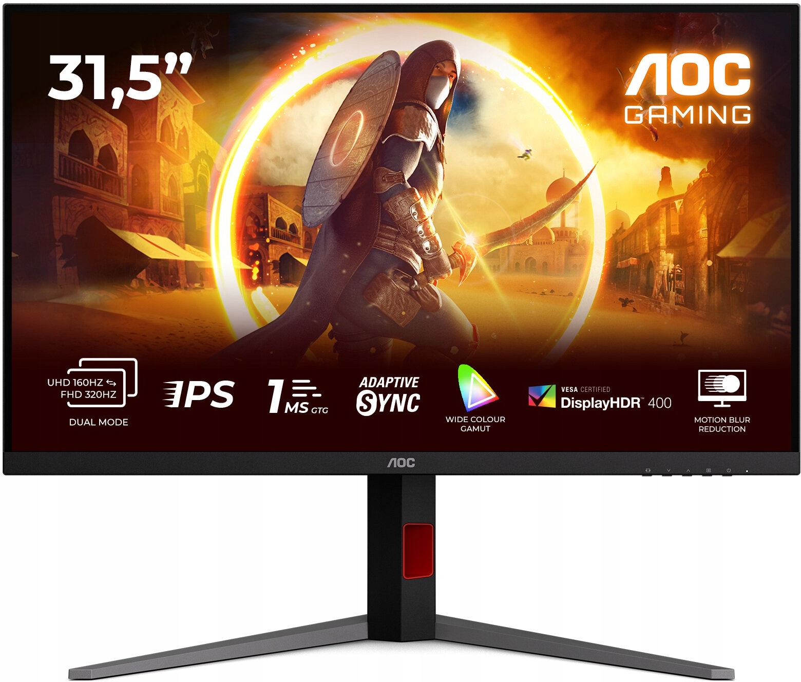 Monitor Aoc U32G4U 31,5" 3840x2160 px Ips 160 Hz 0,5 ms [mprt]