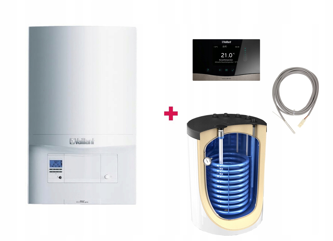Vaillant zestaw kociołVC 186/5-3(H-PL)ecoTEC pro+Zasobnik 120 Klasa A+720