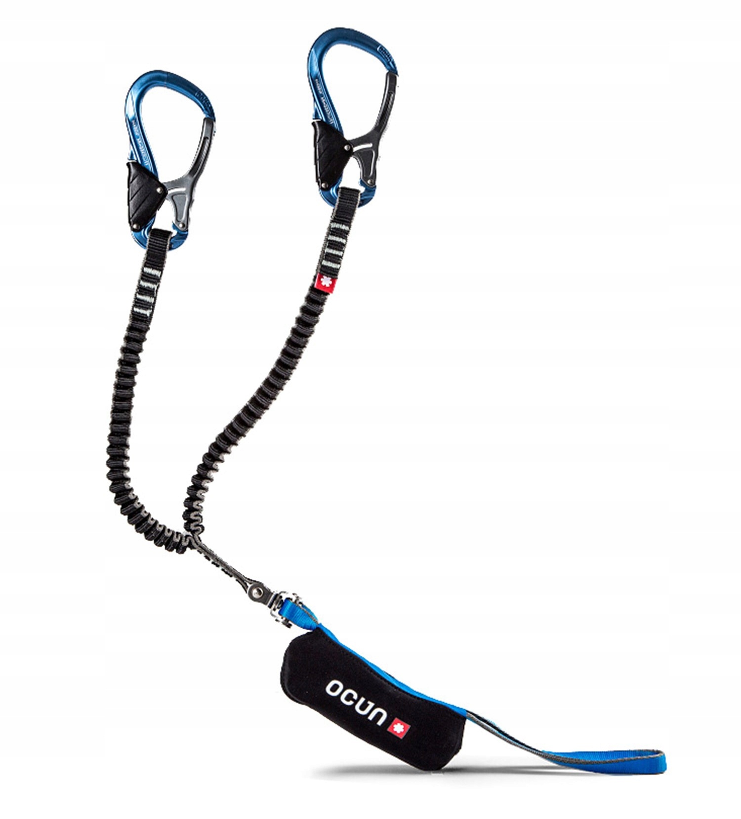 Lonža via ferrata Ocun Captur Pro Swivel Blue absorbér odpadní energie