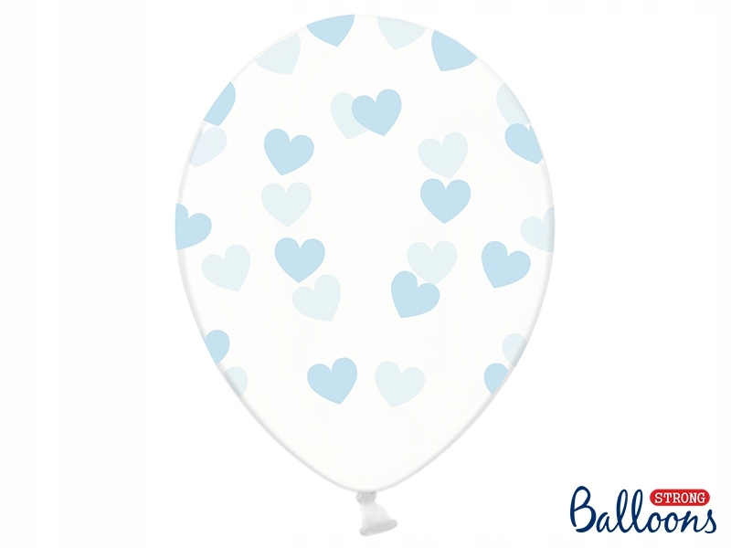 

Balony w niebieskie Serca Roczek Walentynki 6szt