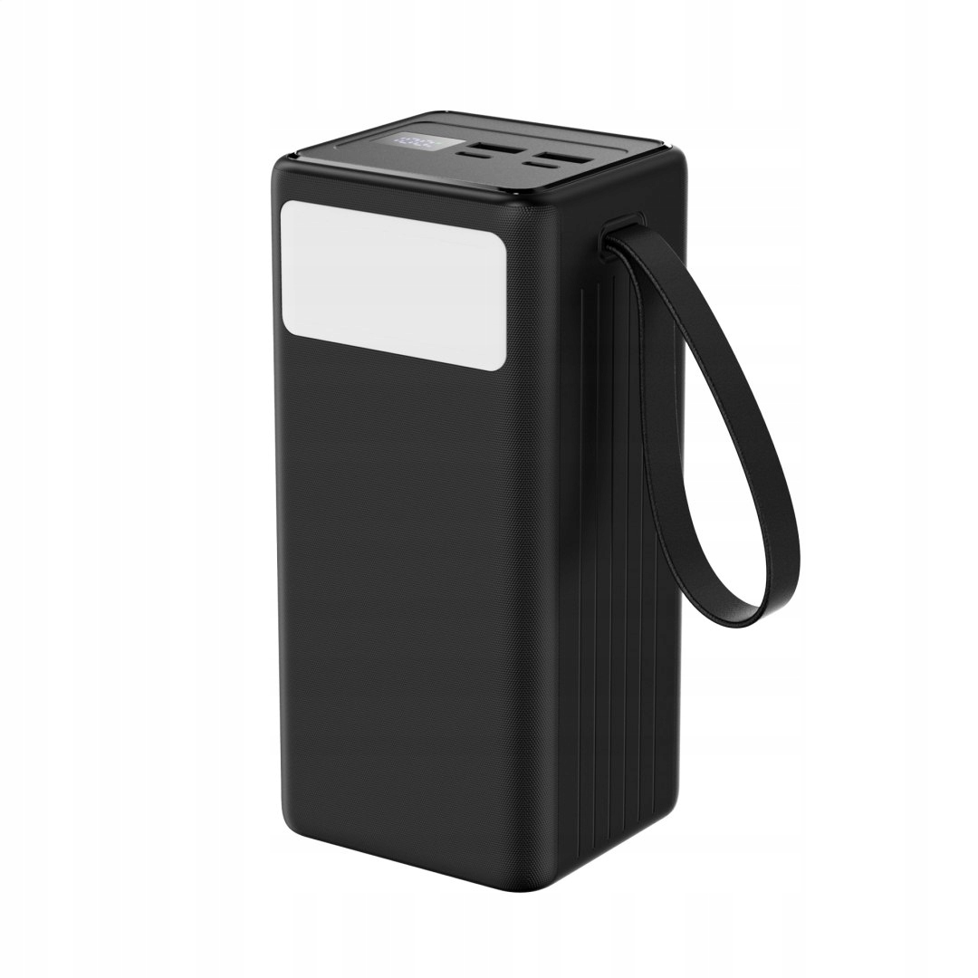 Platinet Power Banka 50000 mAh 20W Pd Qc 3.0 Černá Svítilna Usb-c Kabel 1M