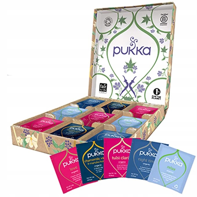 PUKKA ZESTAW HERBAT RELAX 45 szt. PREZENT UPOMINEK