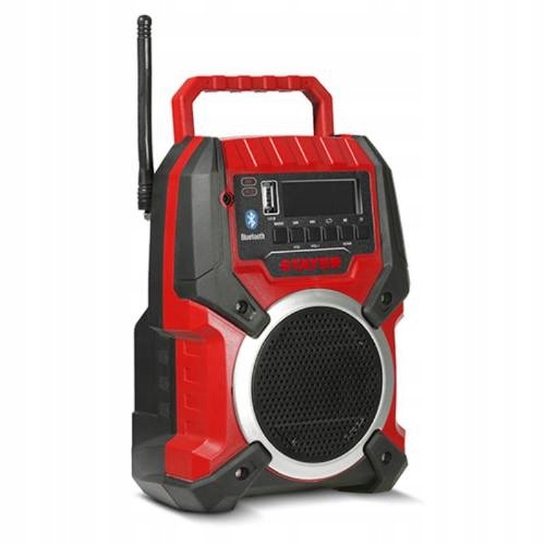 Stayer Radio Budowlane Bezprzewodowe Bluetooth 15M 18V L20 Usb Głośnik