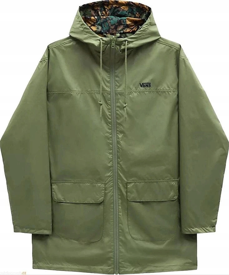 Zelená dámská nepromokavá oboustranná parka Vans Aspect Reversible