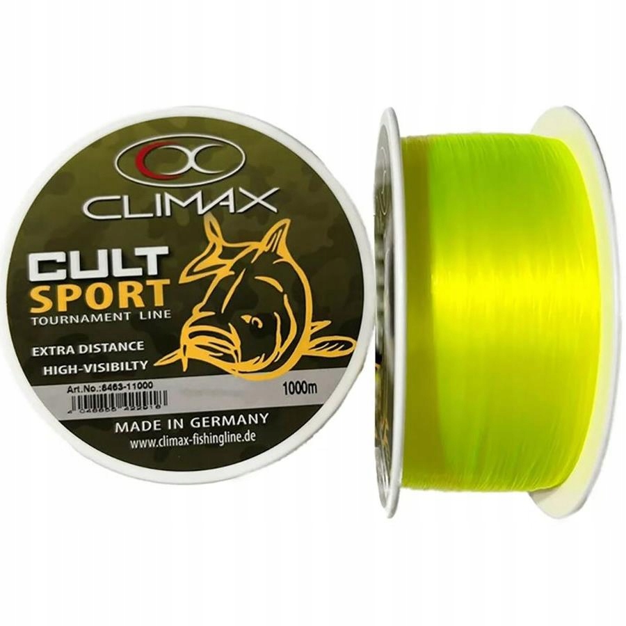 Climax Żyłka Cult Carp Sport 0,30mm 1000m 8,3kg Fluo Yellow