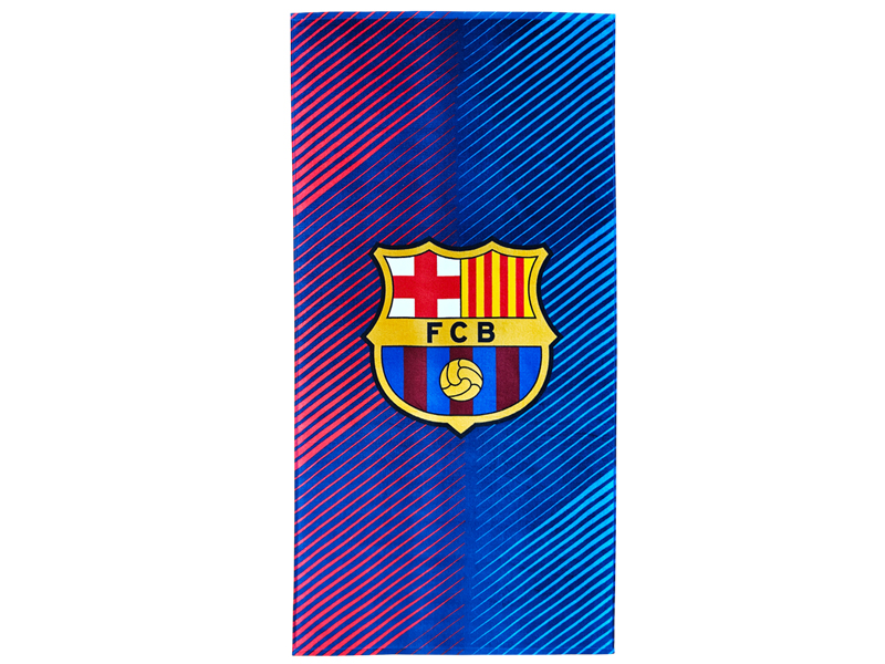 Fc Barcelona Ręcznik 300g/m2 Welurowy 75 x 150 Bawełna 100% Cieniowany