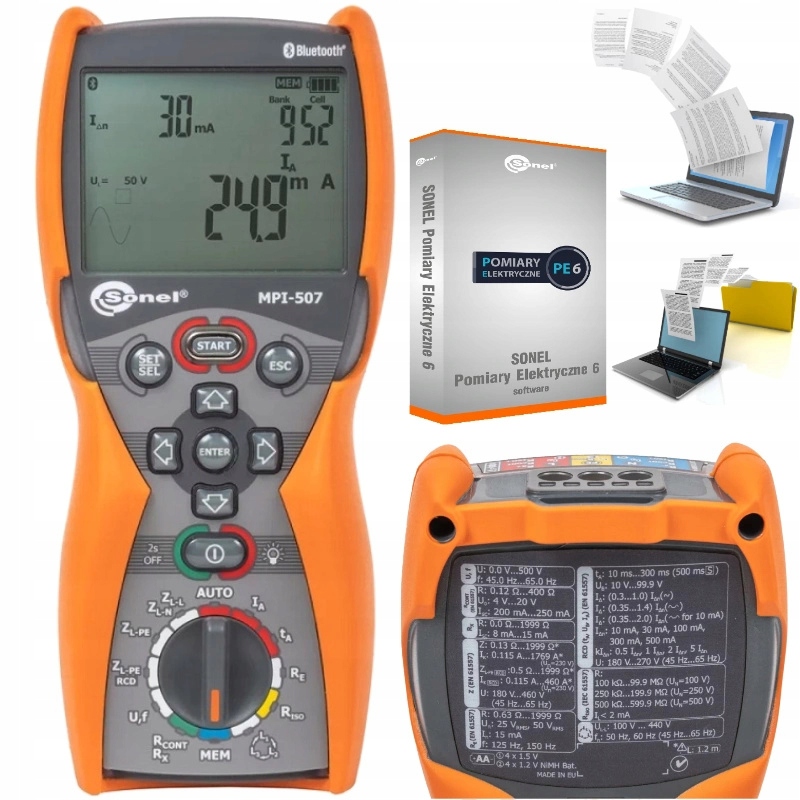 

Sonel Zestaw Miernik MPI-507+Program Komputerowy