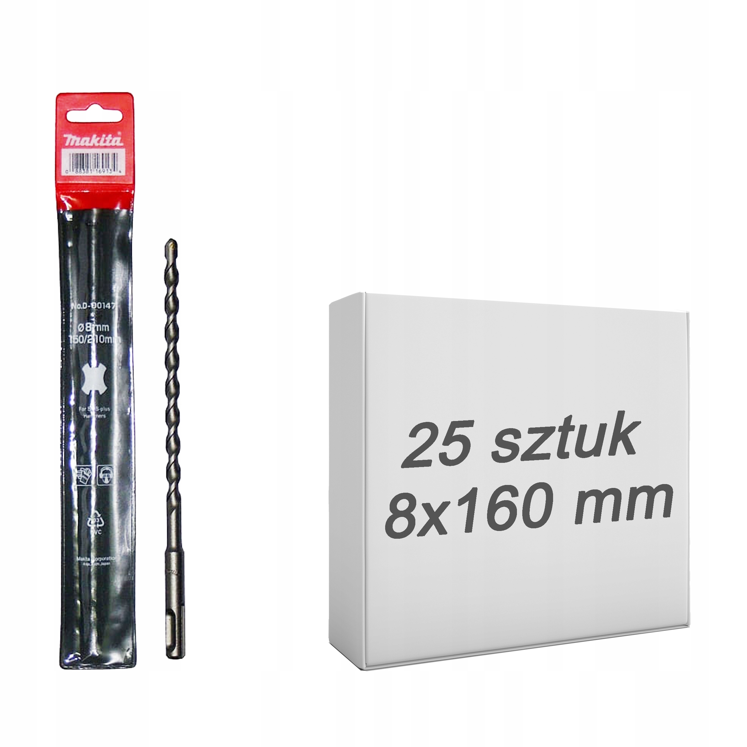 

25x Wiertło SDS-Plus Economy 8x160mm Makita