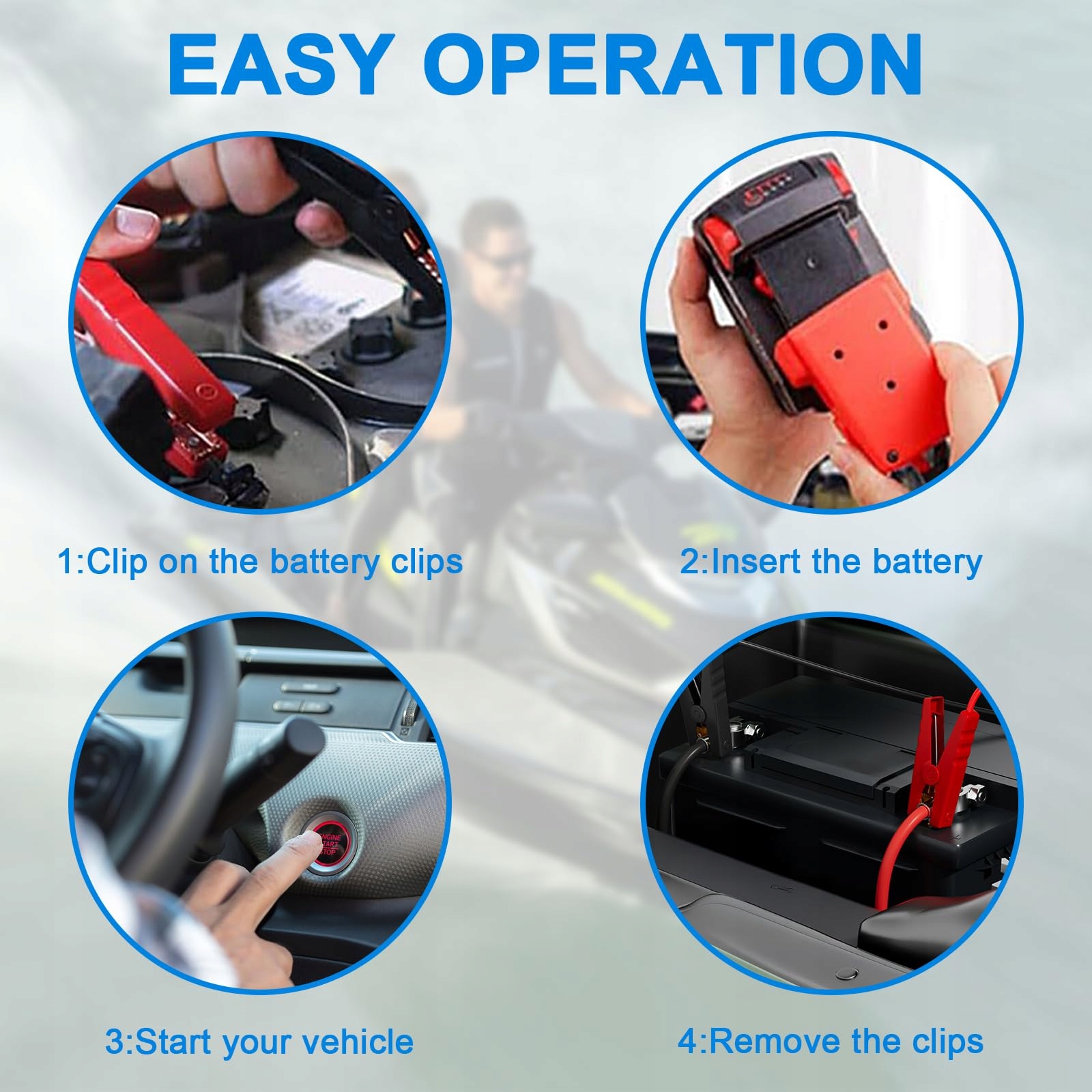 Acxilexy Powerbank Rozruchowa Adapter 18V M18 Do LKW SUV Bez Baterii — miniatura 5