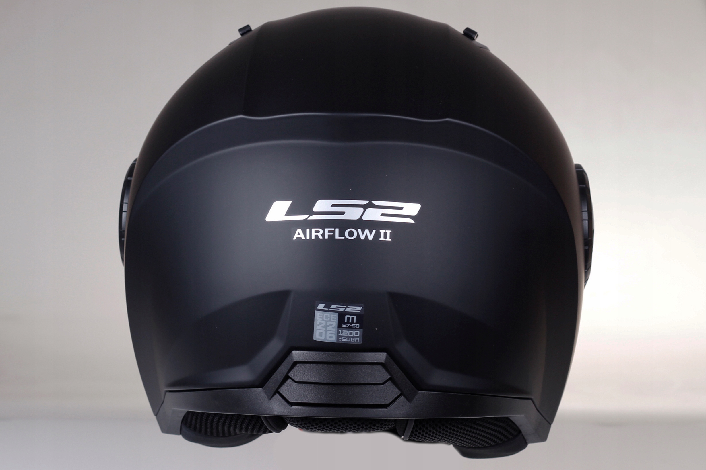 LS2 OF616 AIRFLOW II BLACK MAT KASK OTWARTY JET ECE 22.06 Kolor czarny