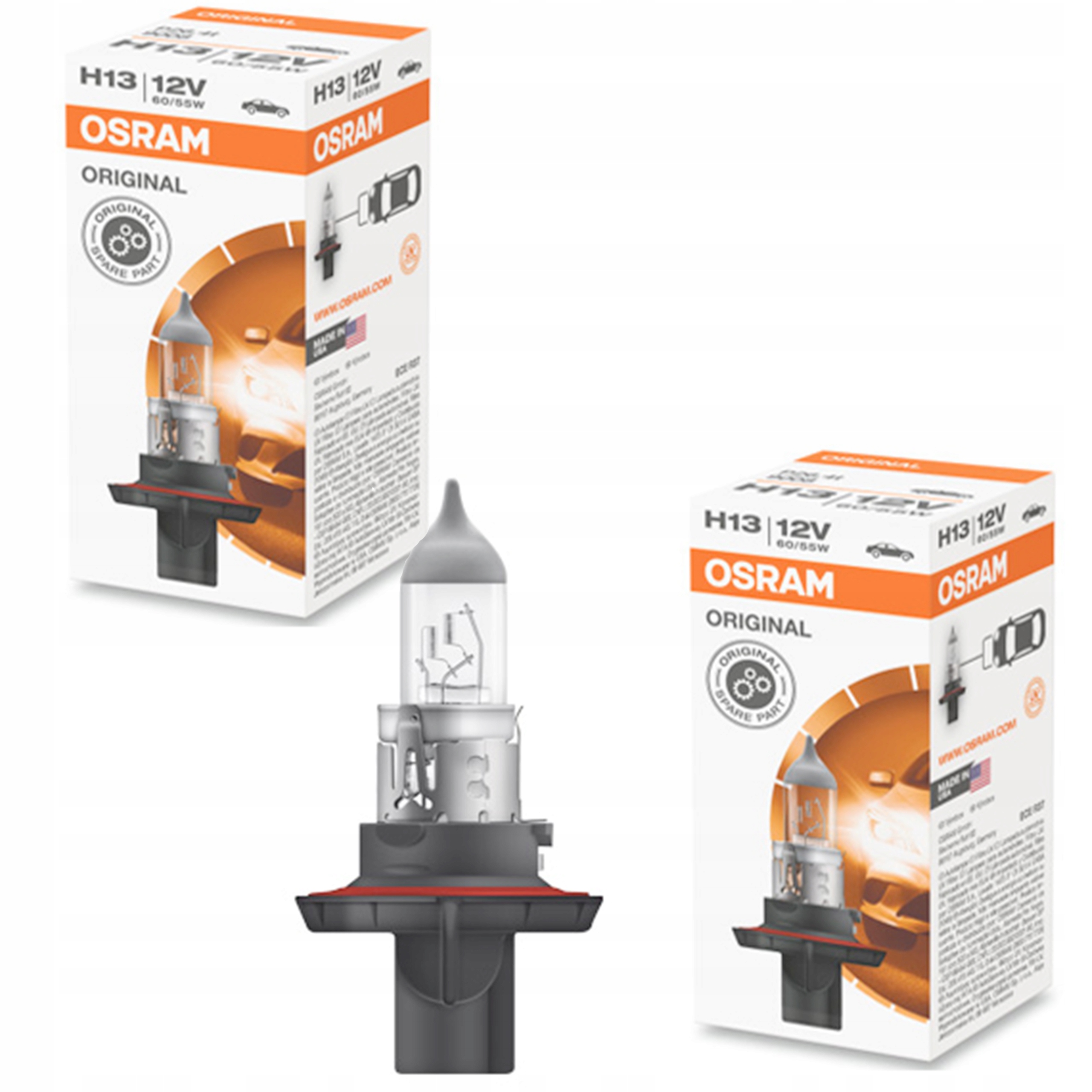 Osram 2x Halogenová žárovka H13 60/55W Original