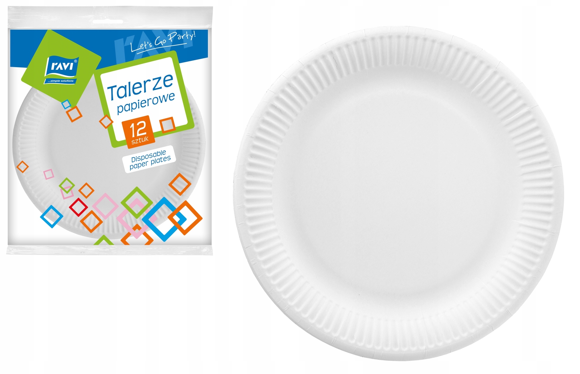 

Talerze Papierowe Białe Jednorazowe Grill 12 szt