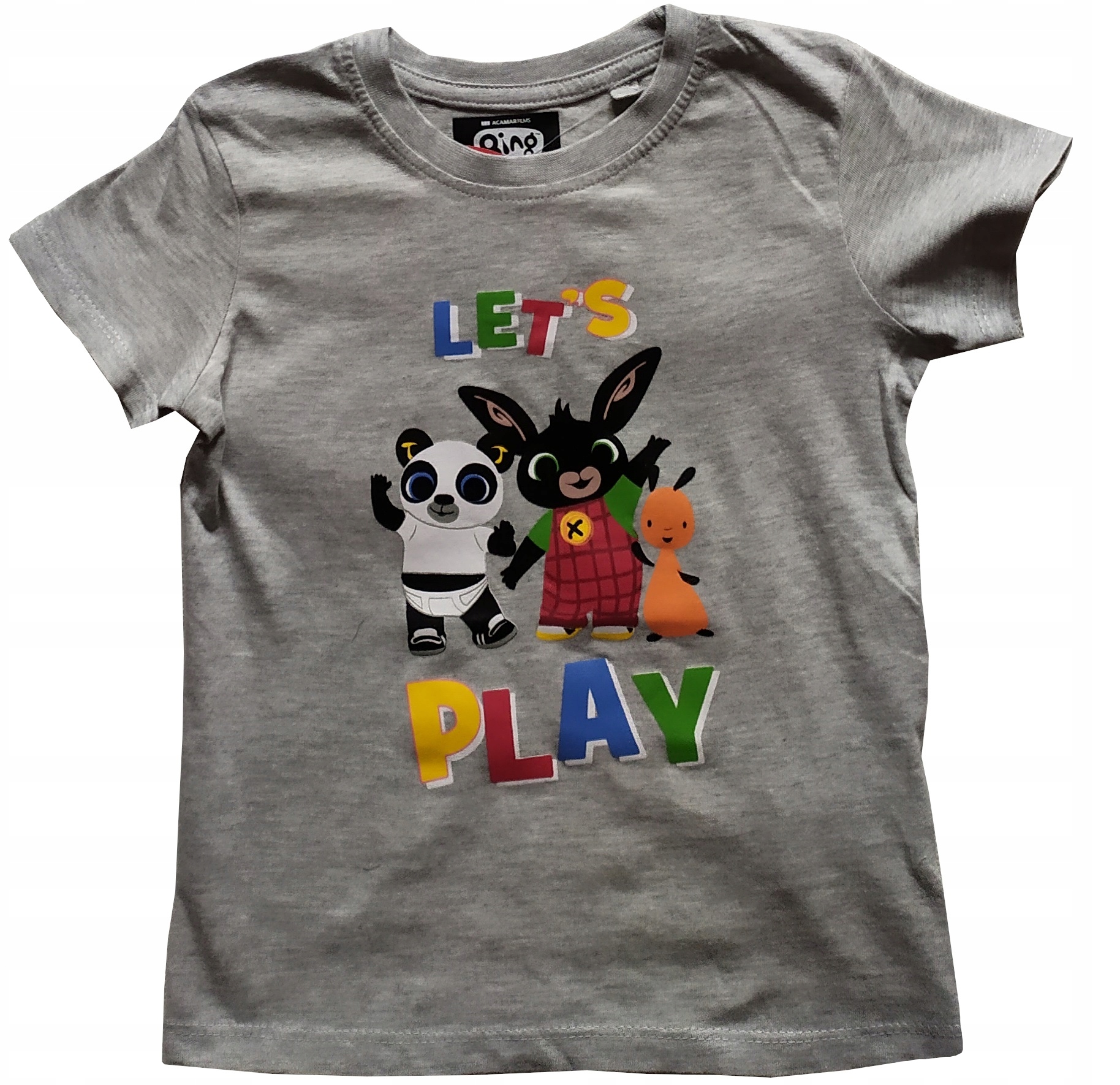 

Królik Bing bluzka t-shirt szary 104