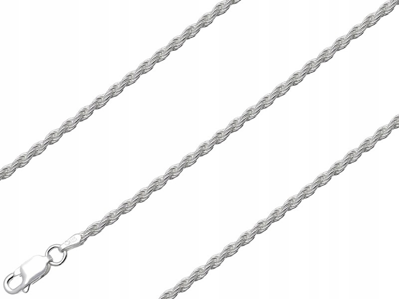 

Łańcuszek Srebrny Kordel 45CM 2,6MM SREBRO925