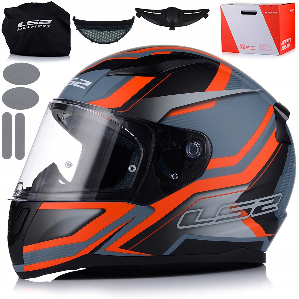 Motocyklová Prilba LS2 FF353 Rapid II Flitz Orange Systém Pinlock Ecer 22.06