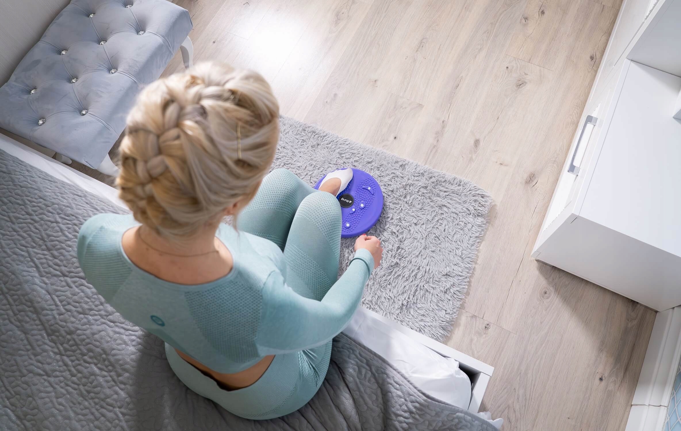 Twister do Ćwiczeń Obrotowy Krążek z Wypustkami Masaż Stóp Fitness 25 cm Stan opakowania oryginalne