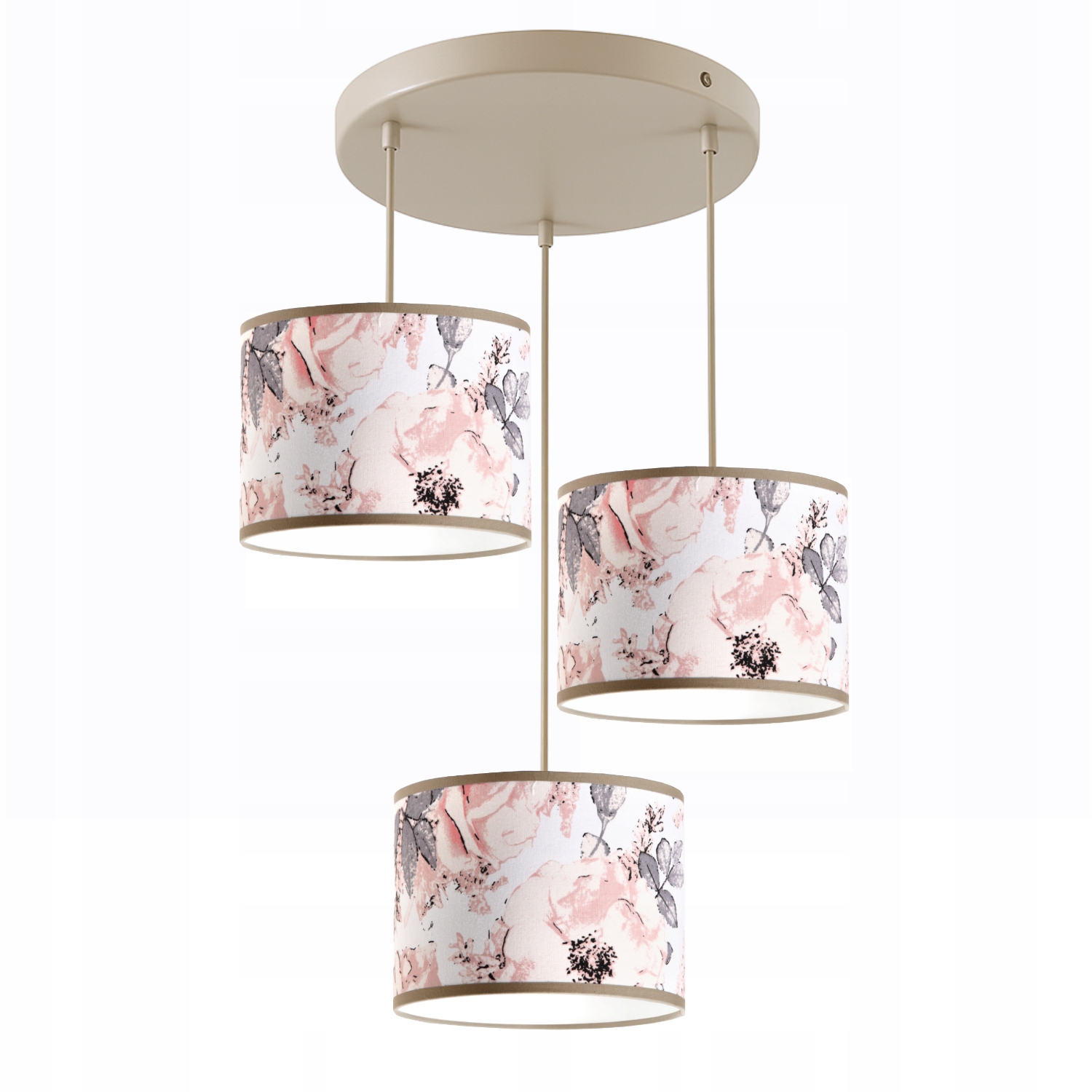 Závěsná Lampa Kašmírová Béžová Kašmír Led Květy E27 Moderní Boho