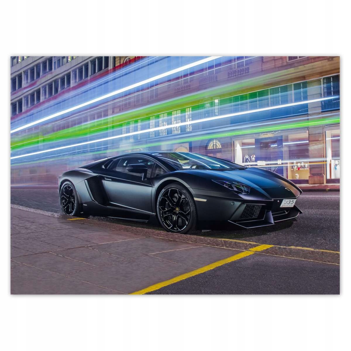 Fototapety 254x184 Rýchle auto v noci uniká