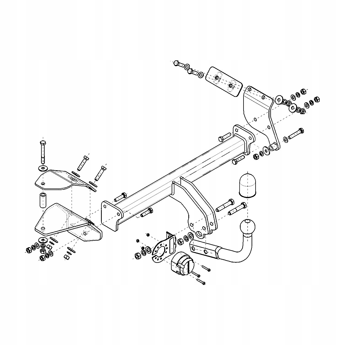 Hak holowniczy Suzuki Ignis MF III Crossover 16-20 MODUŁ 13 PIN GRATIS Nowy Producent Steinhof