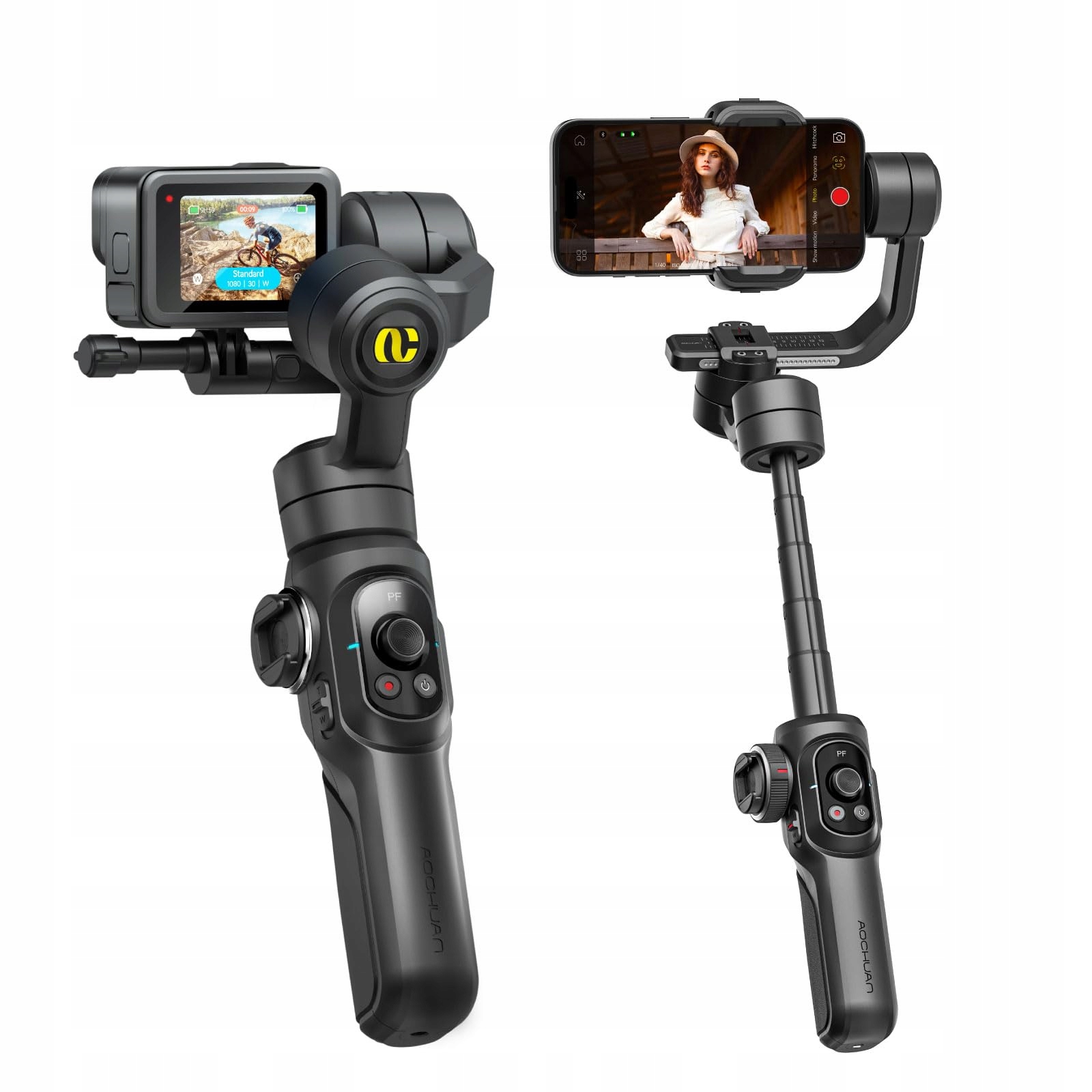 Gimbal Stabilizátor Selfie tyč Aochuan G1 pro GoPro Dji Insta360 Xiaomi