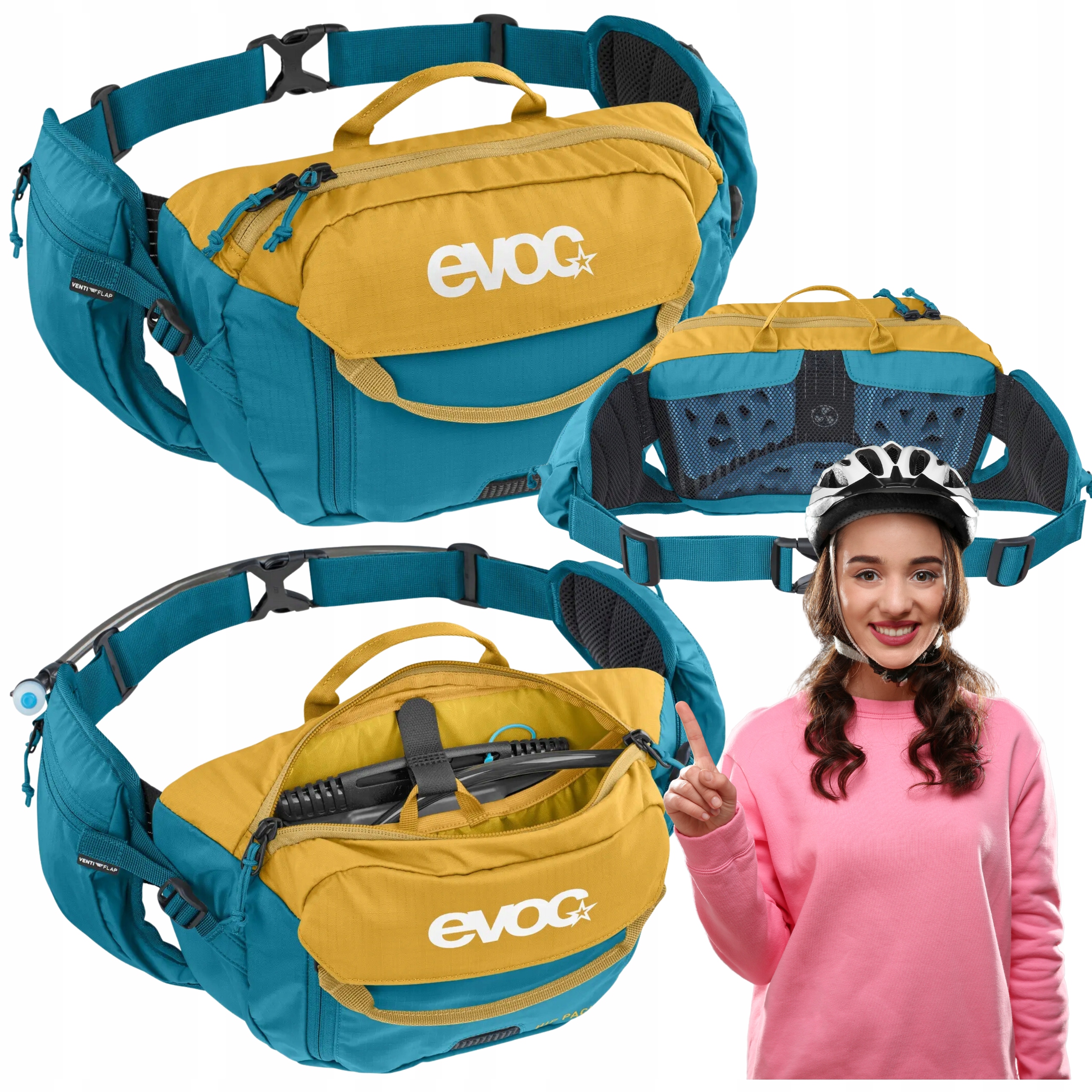 Ledvina Evoc Hip Pack 3 Hydrovak Hip Pack Bladder 1,5L loam – oceán