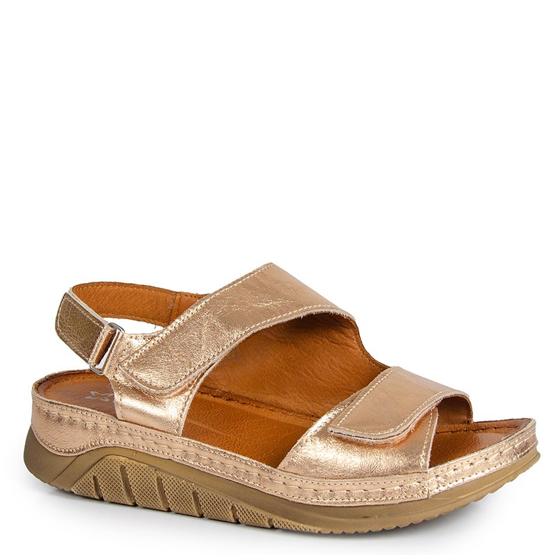 Maciejka L4495-25/00-1 Zlaté Kožené Sandály 36