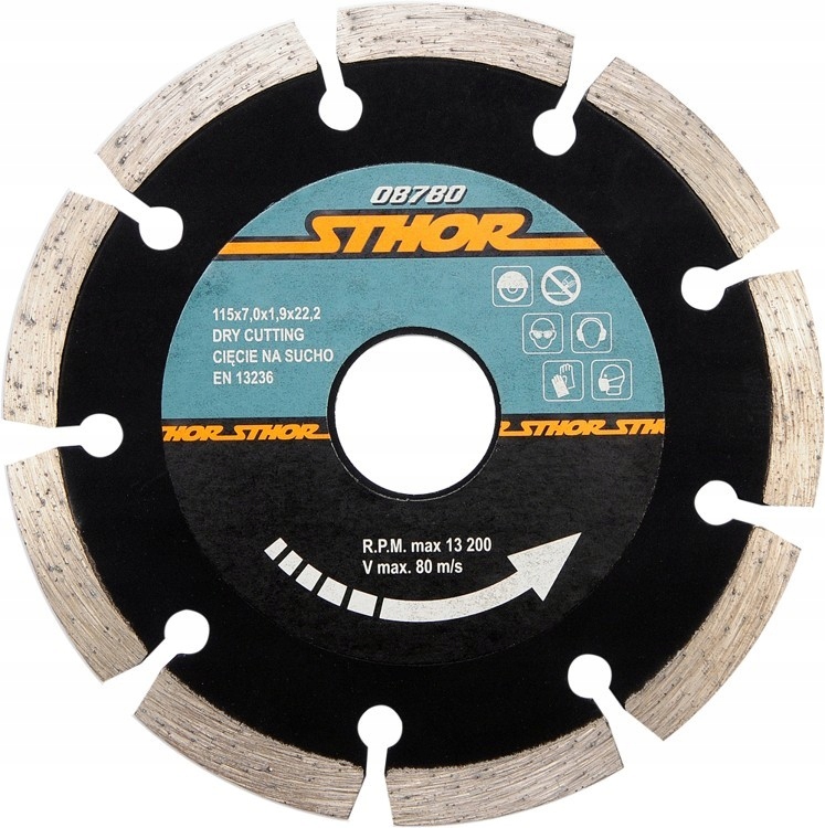 

Tarcza diamentowa segment hs 115mm 08780 Sthor