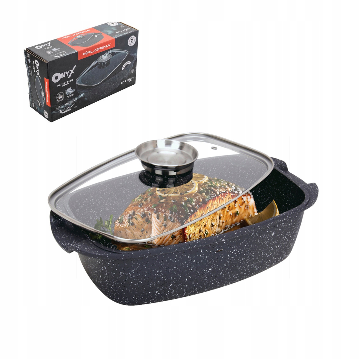 

Brytfanna aluminiowa Florina Onyx 5,1 l