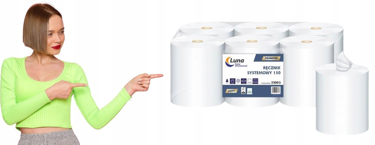 Ručníky Luna Hp Premium Maxi 150 celulóza 2W [6]