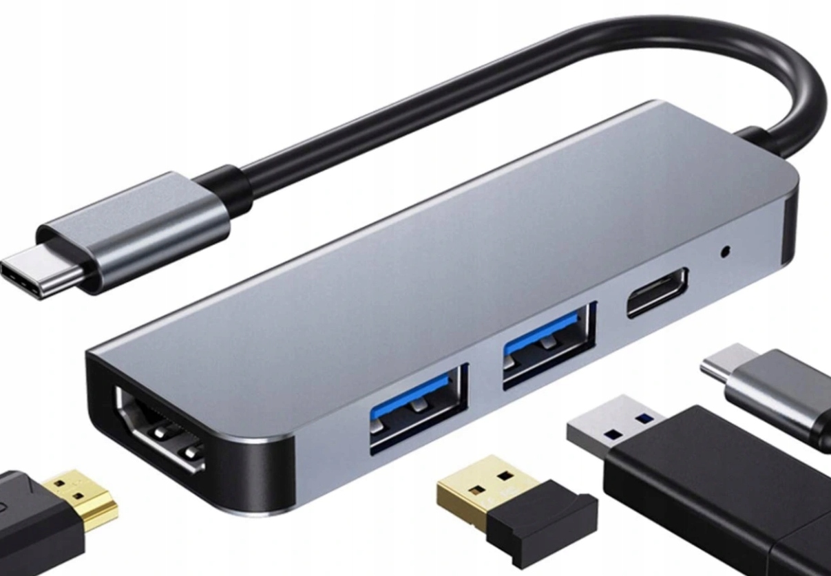 

Hub Usb-c Adapter Hdmi 4k 2x Usb 3.0 5Gb/s Pd