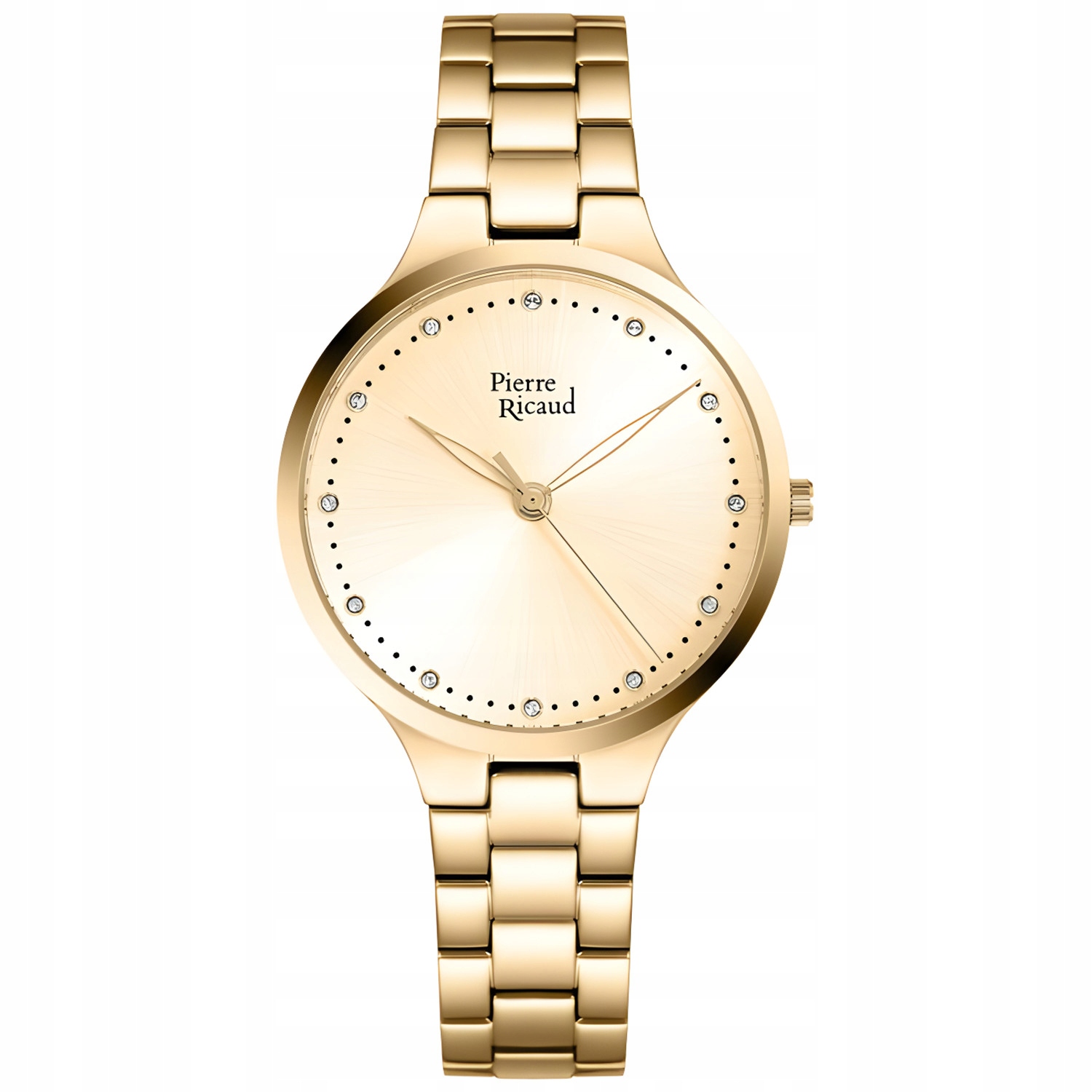 Dámské hodinky Pierre Ricaud P22076.1141Q Zirkony zlaté