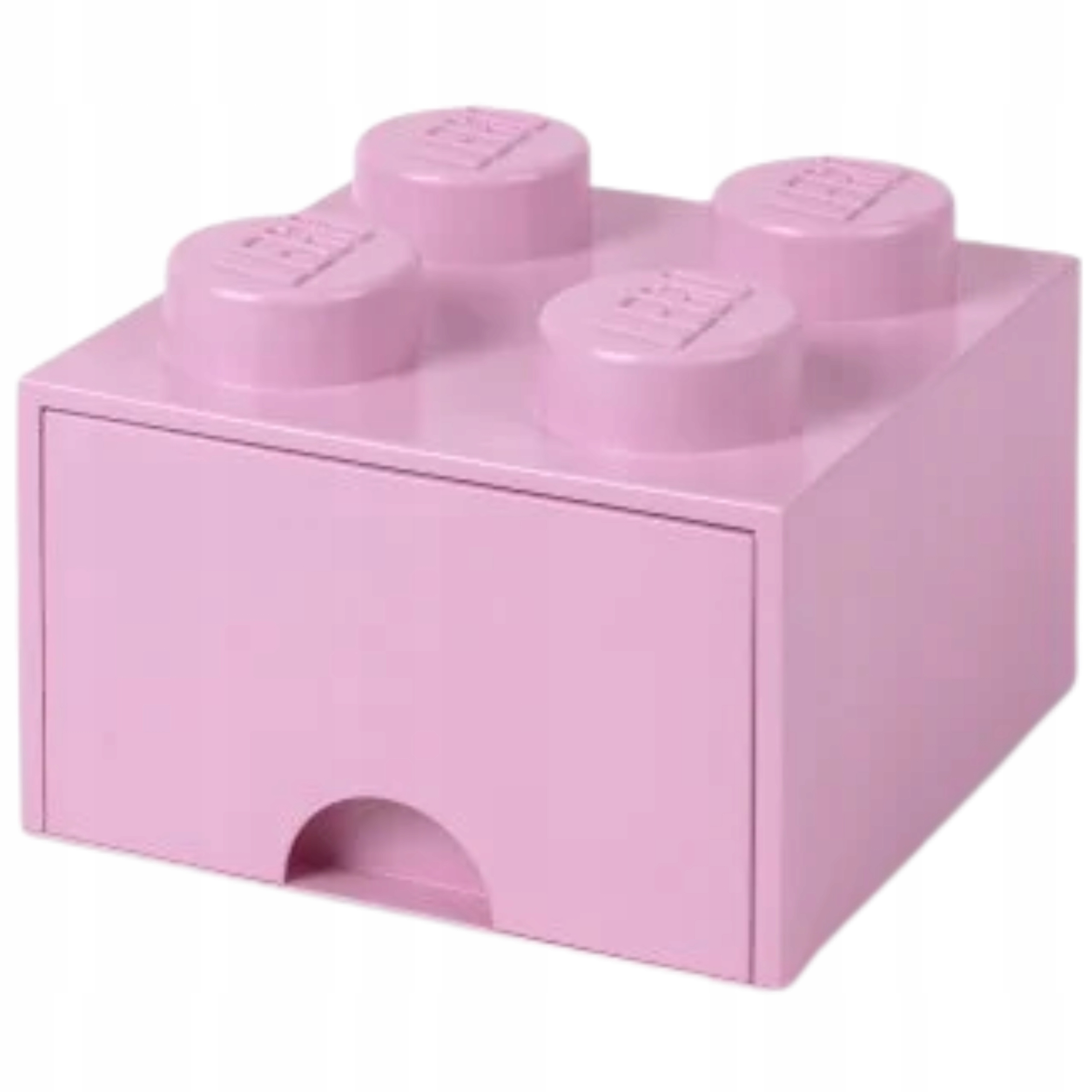 Kontejner Lego Brick 4 rozměry 250 x 250 x 180 mm, barva růžová