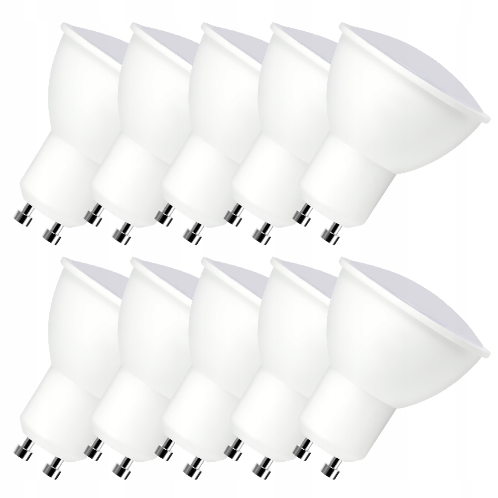 

Zestaw: 10 x Żarówka Led GU10 7W=55W b.neutralna