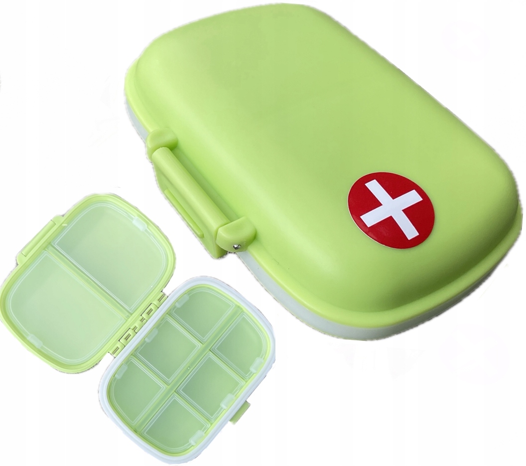 Pojemnik Organizer na Pigułki Lekarstwa Drobiazgi 8 przegród Oldman 12cm