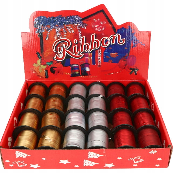 Ozdobná Matná Stuha Různé Barvy MIX Barev 24KS X 10M