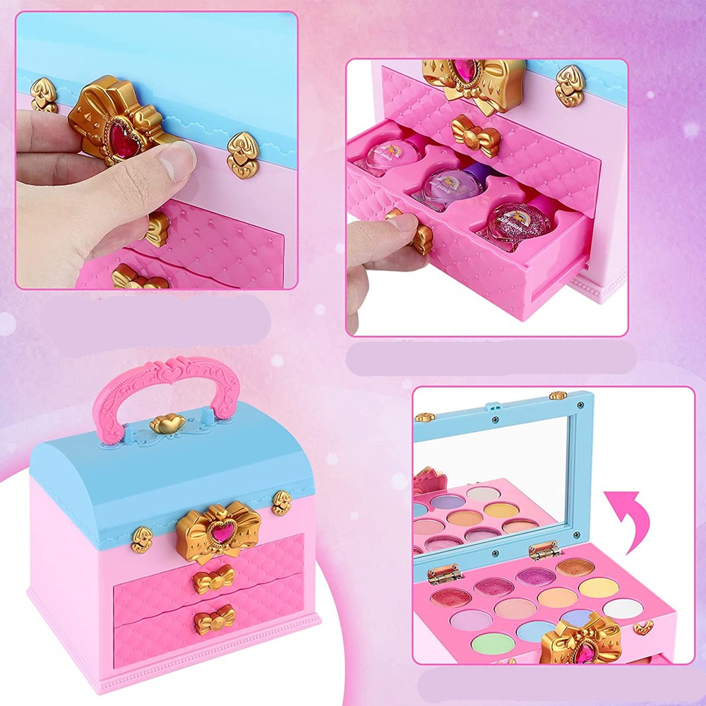 ZESTAW KUFEREK DO MALOWANIA MAKIJAŻU I PAZNOKCI DLA DZIECI KOSMETYKI W Bohater brak